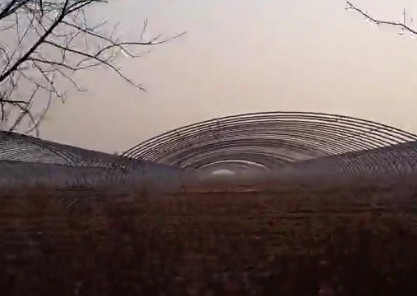 内蒙古椭圆管大棚基地拍摄视频